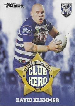 2019 TLA Traders - Club Heroes #CH5 David Klemmer Front